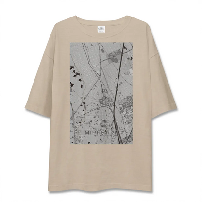 【宮原（埼玉県）】地図柄ビッグシルエットTシャツ