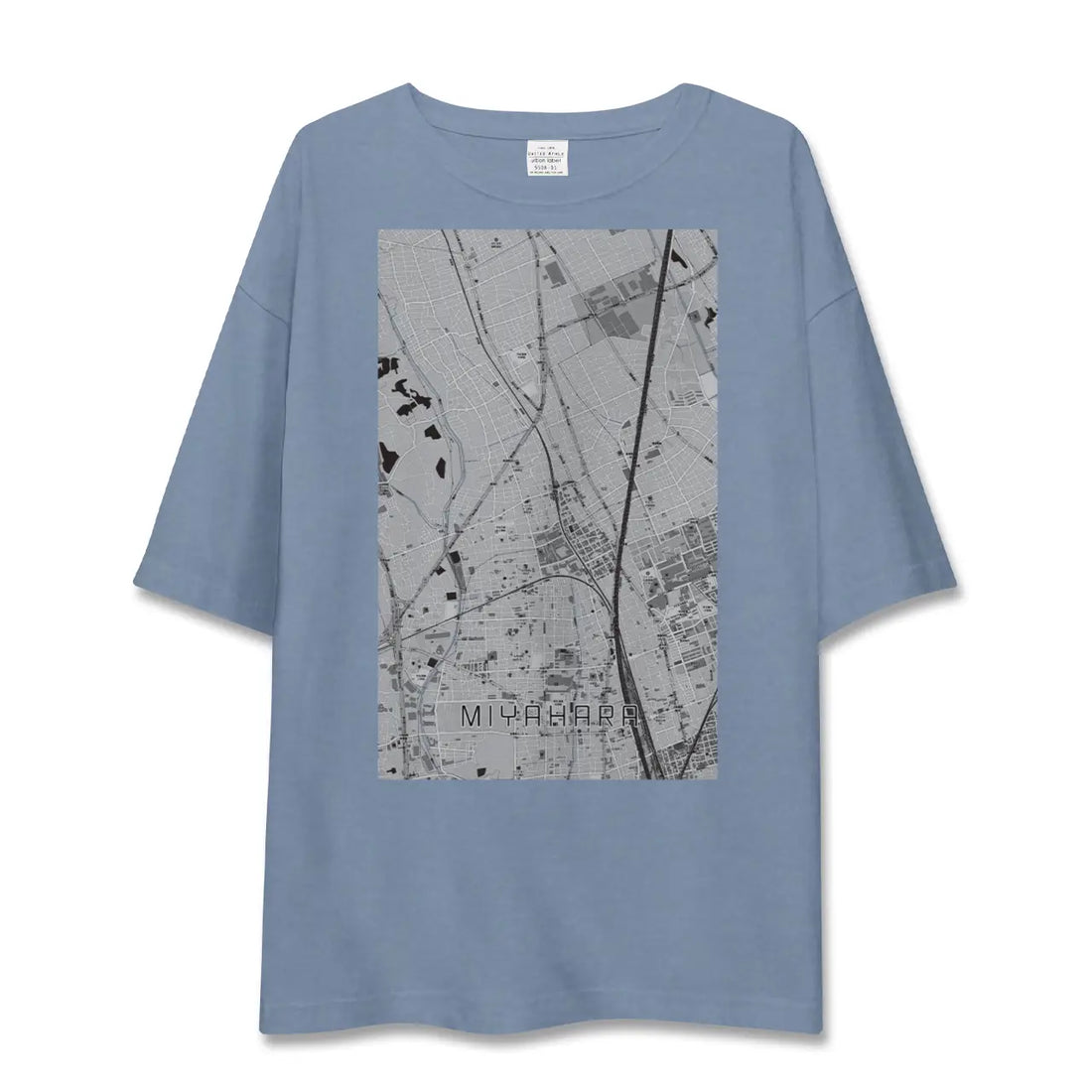 【宮原（埼玉県）】地図柄ビッグシルエットTシャツ