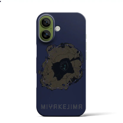 【三宅島（東京都）】地図柄iPhoneケース（バックカバータイプ）