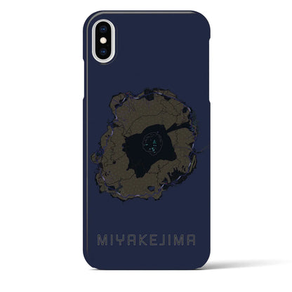 【三宅島（東京都）】地図柄iPhoneケース（バックカバータイプ）