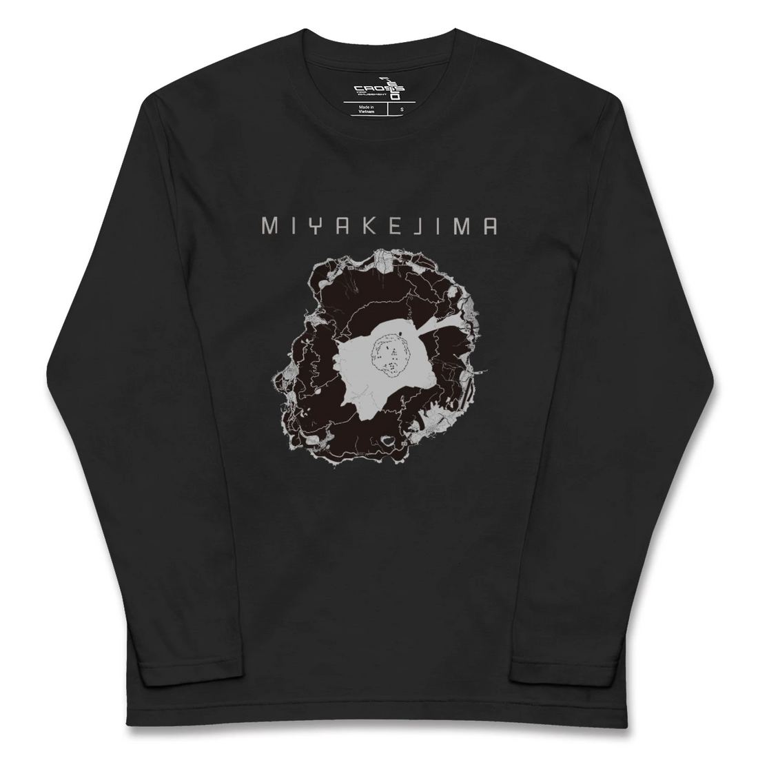 【三宅島(東京都)】地図柄ロングスリーブTシャツ