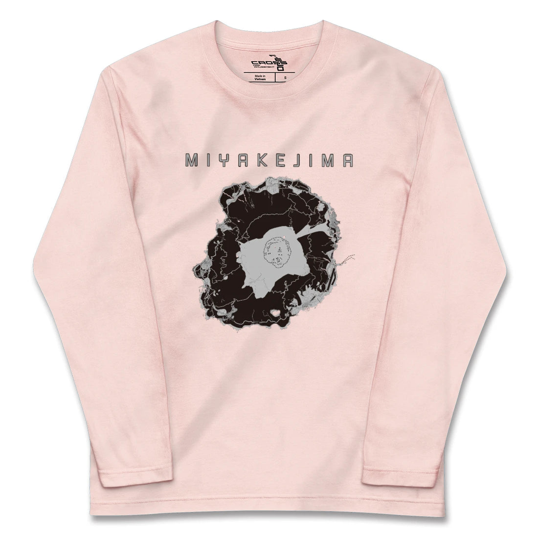 【三宅島（東京都）】地図柄ロングスリーブTシャツ