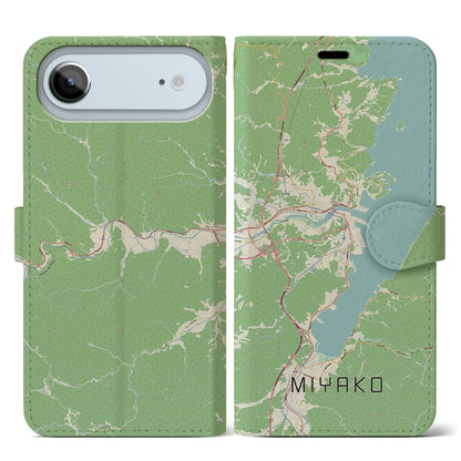 【宮古（岩手県）】地図柄iPhoneケース（手帳タイプ）