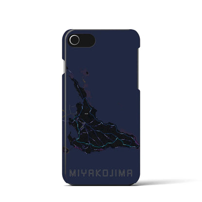 【宮古島（沖縄県）】地図柄iPhoneケース（バックカバータイプ）