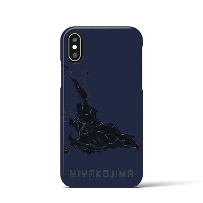 【宮古島（沖縄県）】地図柄iPhoneケース（バックカバータイプ）