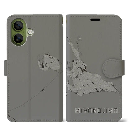 【宮古島（沖縄県）】地図柄iPhoneケース（手帳タイプ）