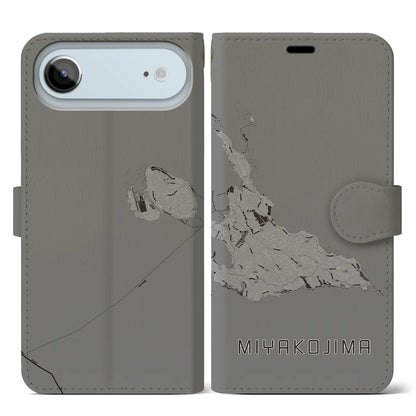 【宮古島（沖縄県）】地図柄iPhoneケース（手帳タイプ）