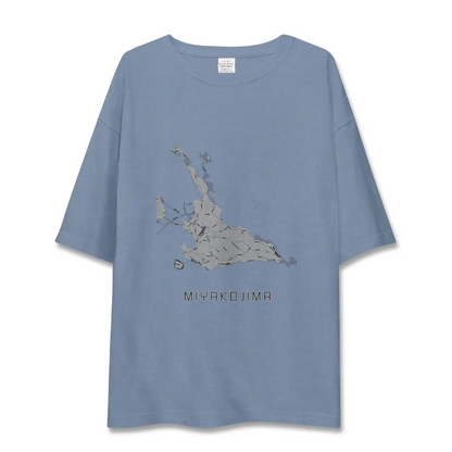 【宮古島（沖縄県）】地図柄ビッグシルエットTシャツ