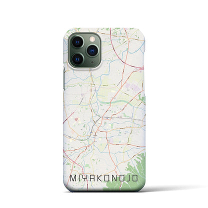 【都城（宮崎県）】地図柄iPhoneケース（バックカバータイプ）