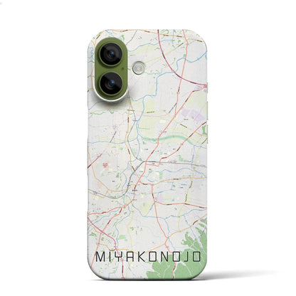 【都城（宮崎県）】地図柄iPhoneケース（バックカバータイプ）