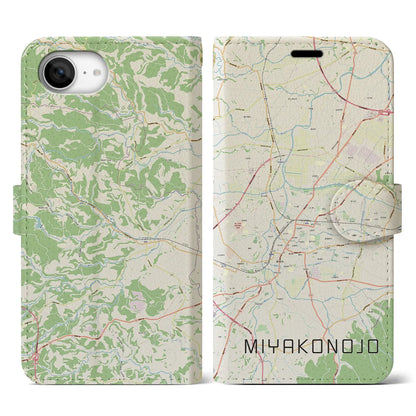 【都城（宮崎県）】地図柄iPhoneケース（手帳タイプ）