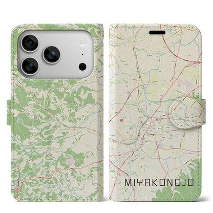 【都城（宮崎県）】地図柄iPhoneケース（手帳タイプ）