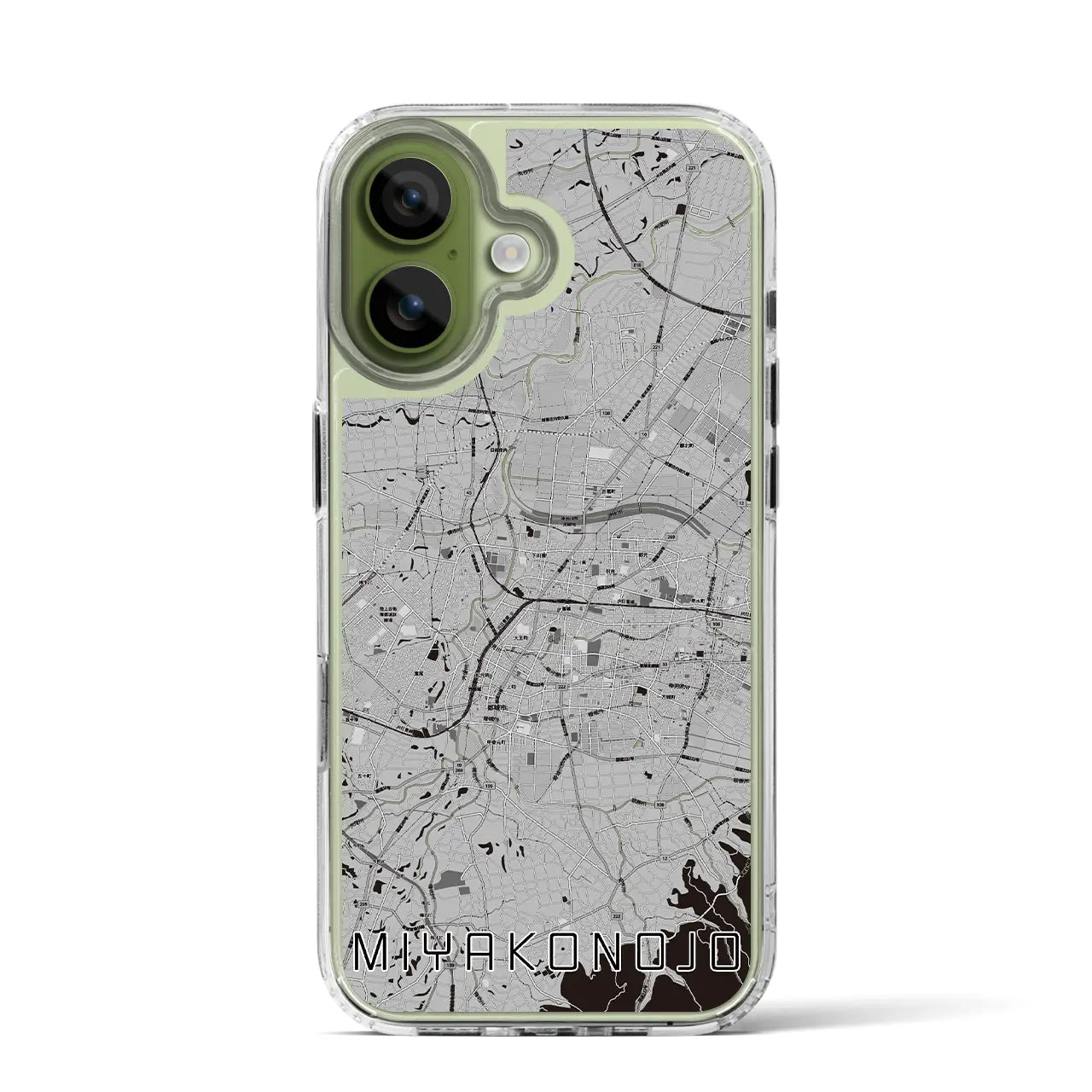 【都城（宮崎県）】地図柄iPhoneケース（MagSafeタイプ）