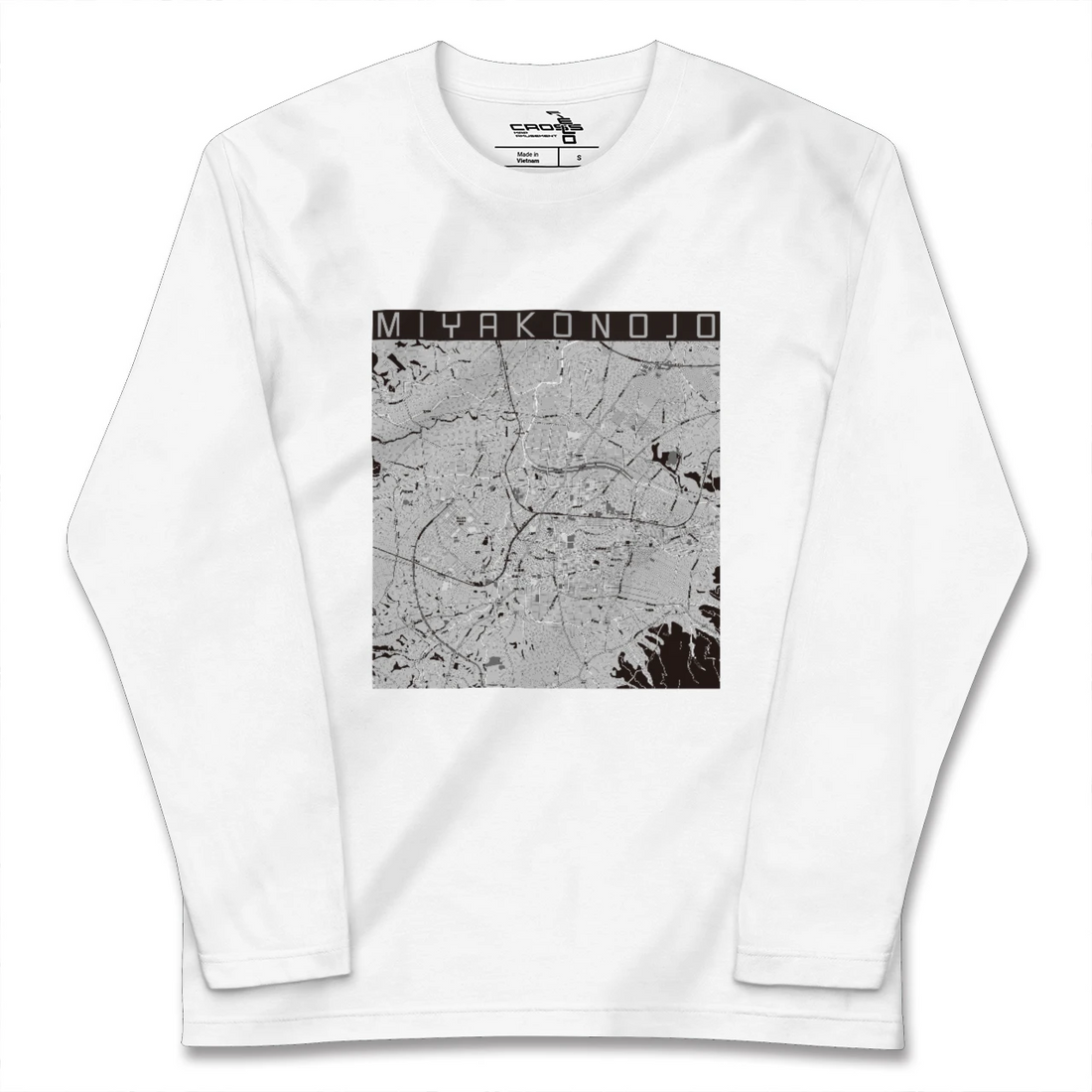 【都城(宮崎県)】地図柄ロングスリーブTシャツ