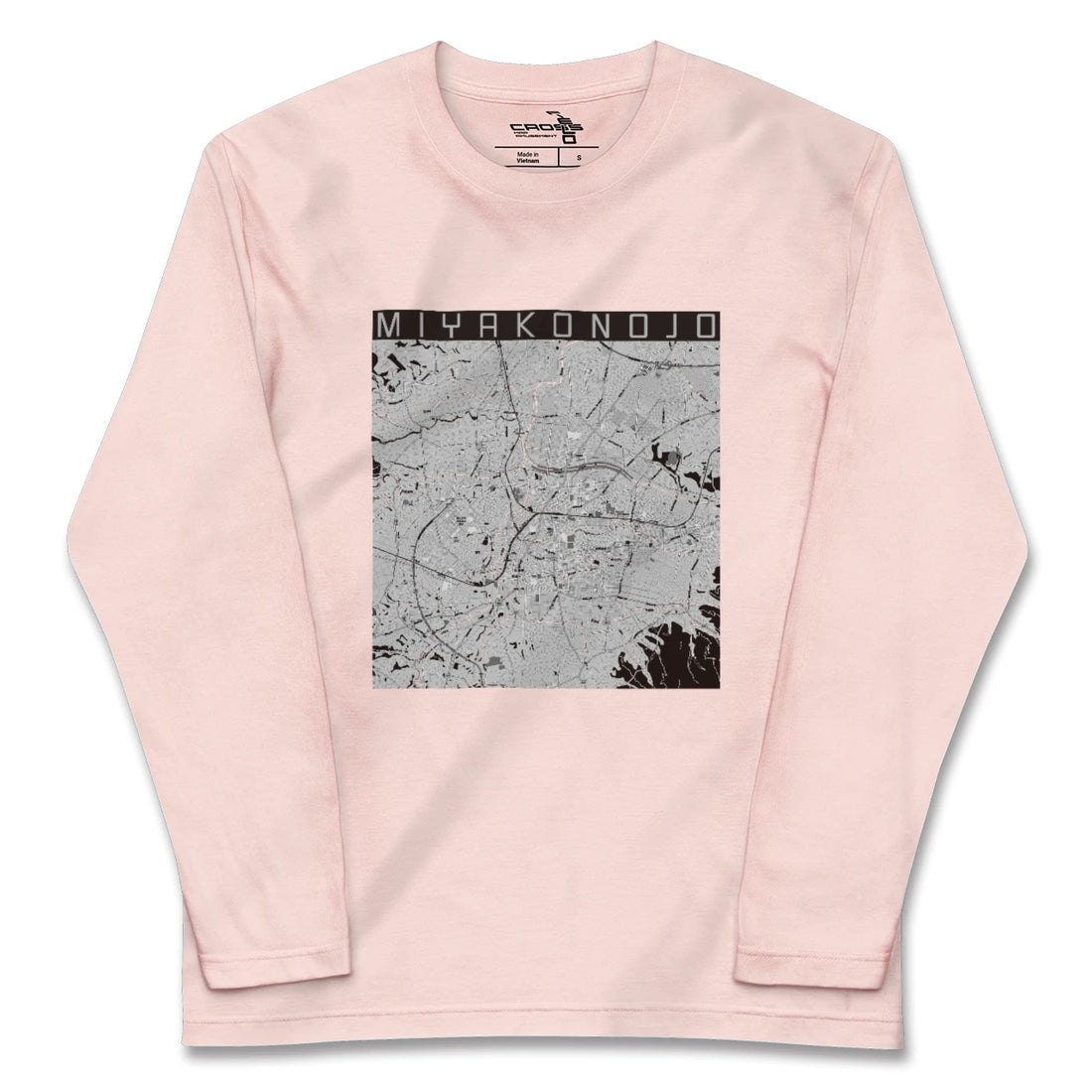 【都城（宮崎県）】地図柄ロングスリーブTシャツ