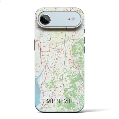 【みやま（福岡県）】地図柄iPhoneケース（バックカバータイプ）