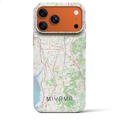 【みやま（福岡県）】地図柄iPhoneケース（バックカバータイプ）