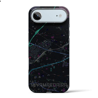 【宮前平（神奈川県）】地図柄iPhoneケース（バックカバータイプ）