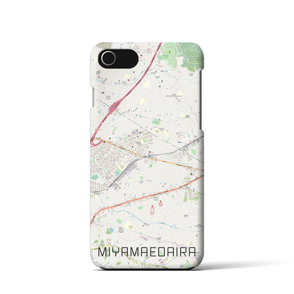 【宮前平（神奈川県）】地図柄iPhoneケース（バックカバータイプ）