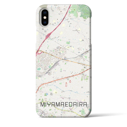 【宮前平（神奈川県）】地図柄iPhoneケース（バックカバータイプ）