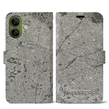 【宮前平（神奈川県）】地図柄iPhoneケース（手帳タイプ）