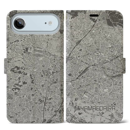 【宮前平（神奈川県）】地図柄iPhoneケース（手帳タイプ）