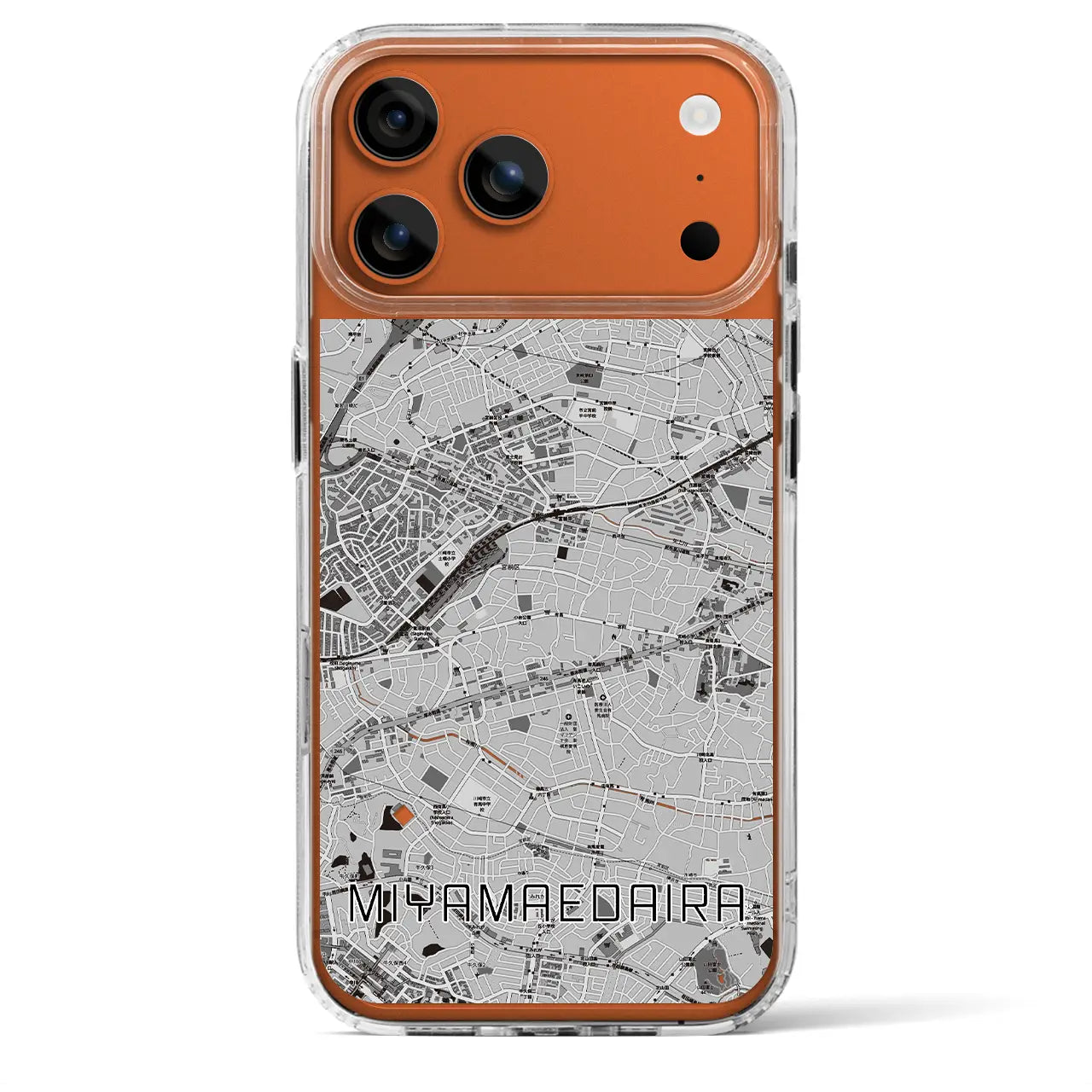 【宮前平（神奈川県）】地図柄iPhoneケース（MagSafeタイプ）