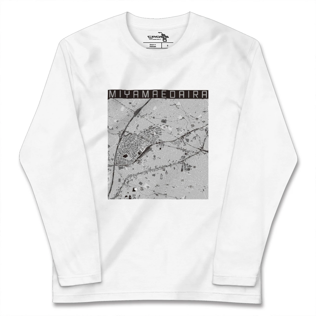 【宮前平(神奈川県)】地図柄ロングスリーブTシャツ