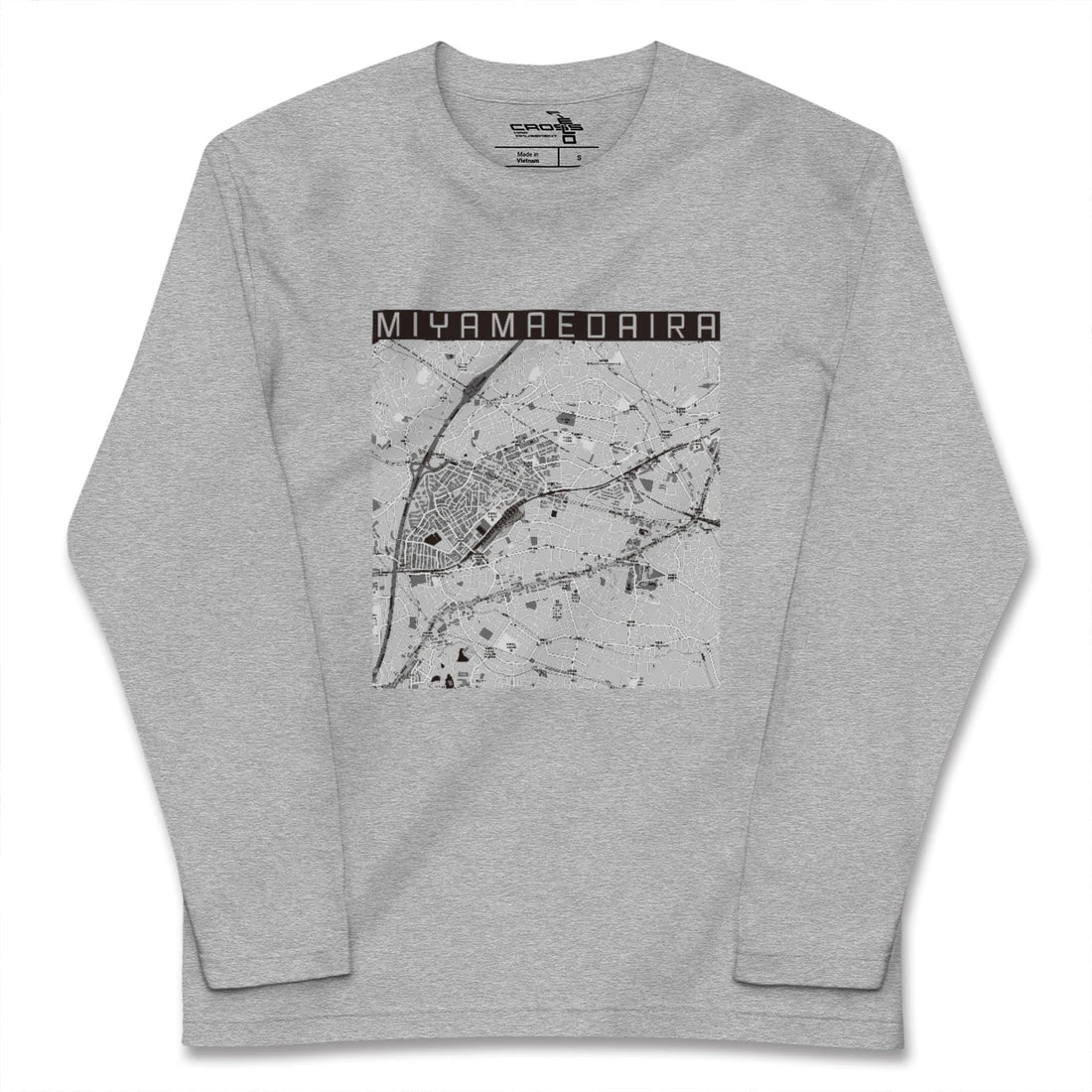 【宮前平（神奈川県）】地図柄ロングスリーブTシャツ