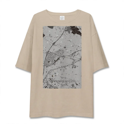 【宮前平（神奈川県）】地図柄ビッグシルエットTシャツ