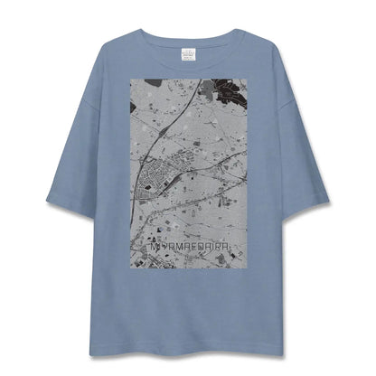 【宮前平（神奈川県）】地図柄ビッグシルエットTシャツ