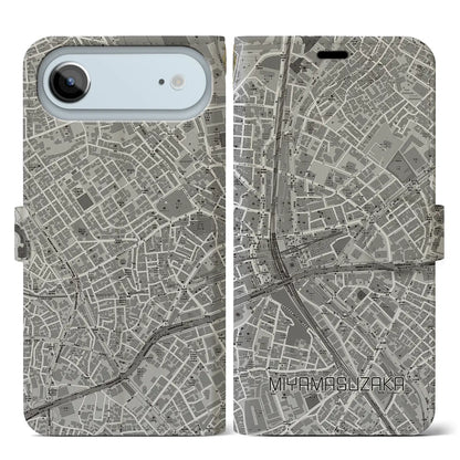 【宮益坂（東京都）】地図柄iPhoneケース（手帳タイプ）