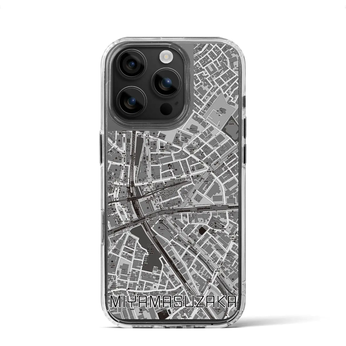 【宮益坂（東京都）】地図柄iPhoneケース（MagSafeタイプ）