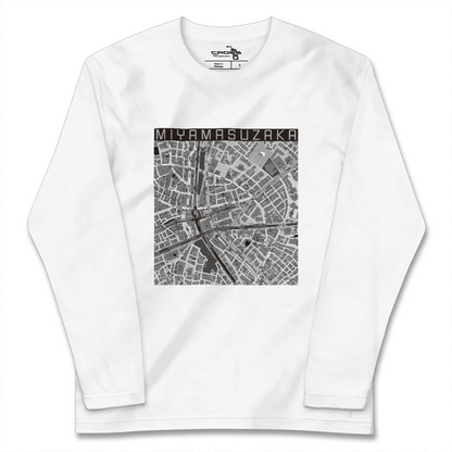 【宮益坂（東京都）】地図柄ロングスリーブTシャツ