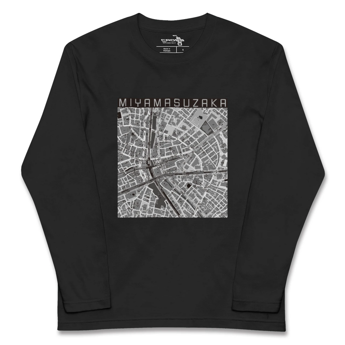 【宮益坂(東京都)】地図柄ロングスリーブTシャツ