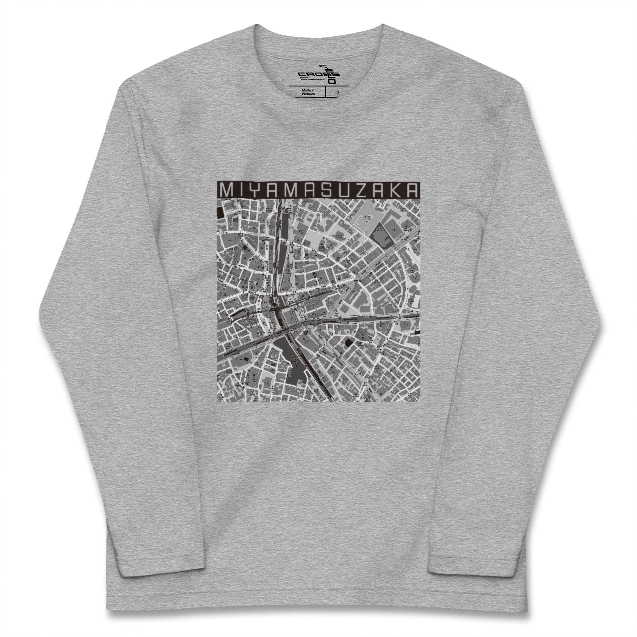 【宮益坂（東京都）】地図柄ロングスリーブTシャツ