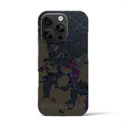 【宮の森（北海道）】地図柄iPhoneケース（バックカバータイプ）