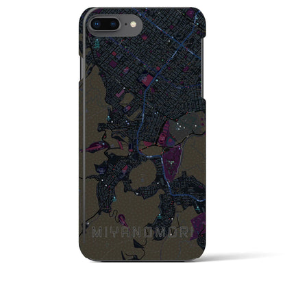 【宮の森（北海道）】地図柄iPhoneケース（バックカバータイプ）