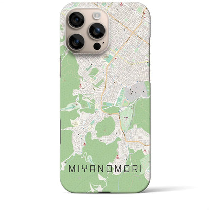 【宮の森（北海道）】地図柄iPhoneケース（バックカバータイプ）