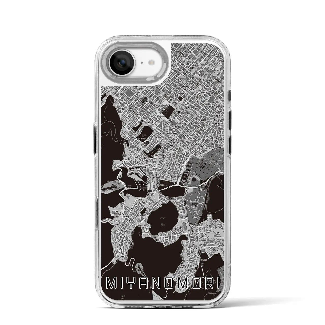 【宮の森（北海道）】地図柄iPhoneケース（MagSafeタイプ）