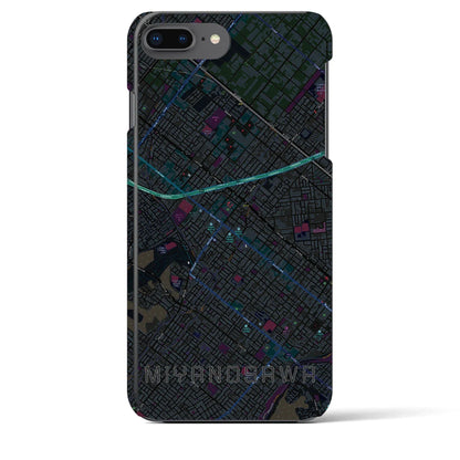 【宮の沢（北海道）】地図柄iPhoneケース（バックカバータイプ）