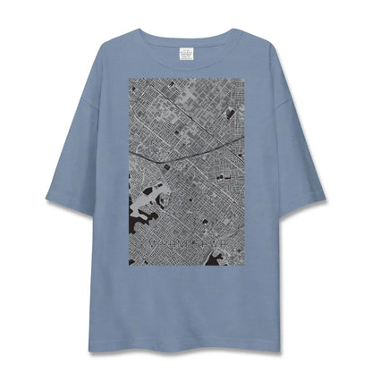 【宮の沢（北海道）】地図柄ビッグシルエットTシャツ