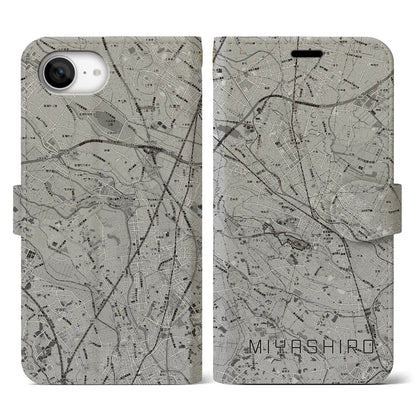 【宮代（埼玉県）】地図柄iPhoneケース（手帳タイプ）