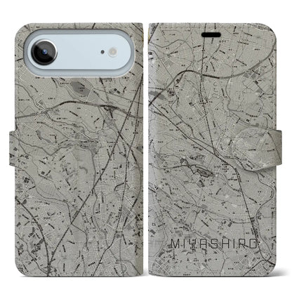 【宮代（埼玉県）】地図柄iPhoneケース（手帳タイプ）