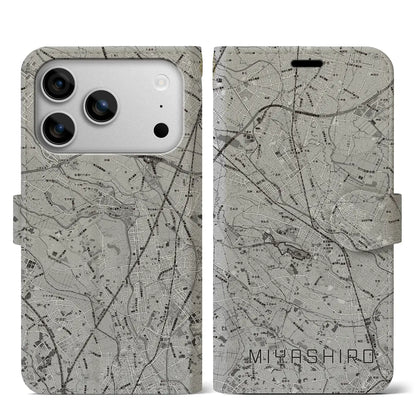 【宮代（埼玉県）】地図柄iPhoneケース（手帳タイプ）