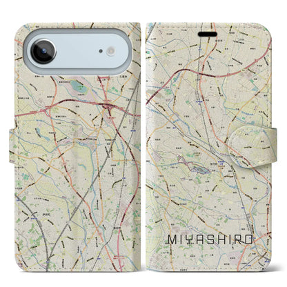 【宮代（埼玉県）】地図柄iPhoneケース（手帳タイプ）