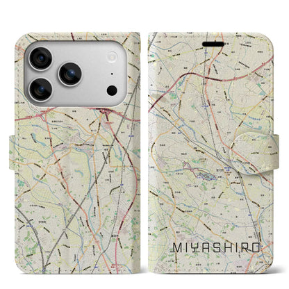 【宮代（埼玉県）】地図柄iPhoneケース（手帳タイプ）