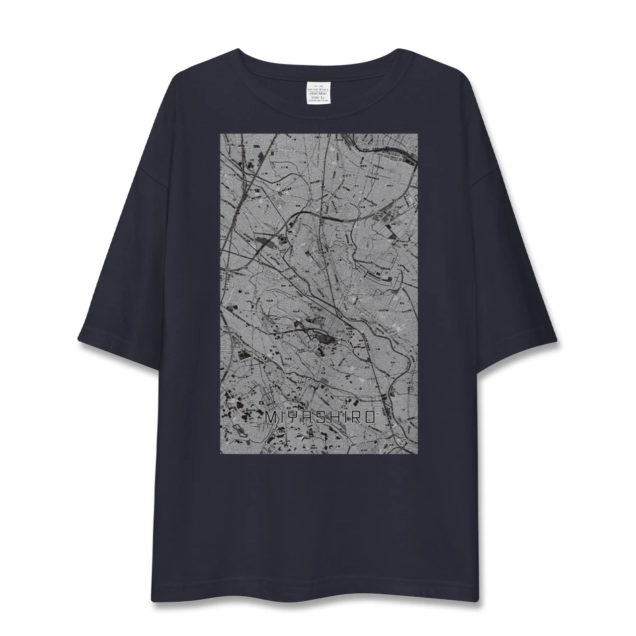 【宮代（埼玉県）】地図柄ビッグシルエットTシャツ