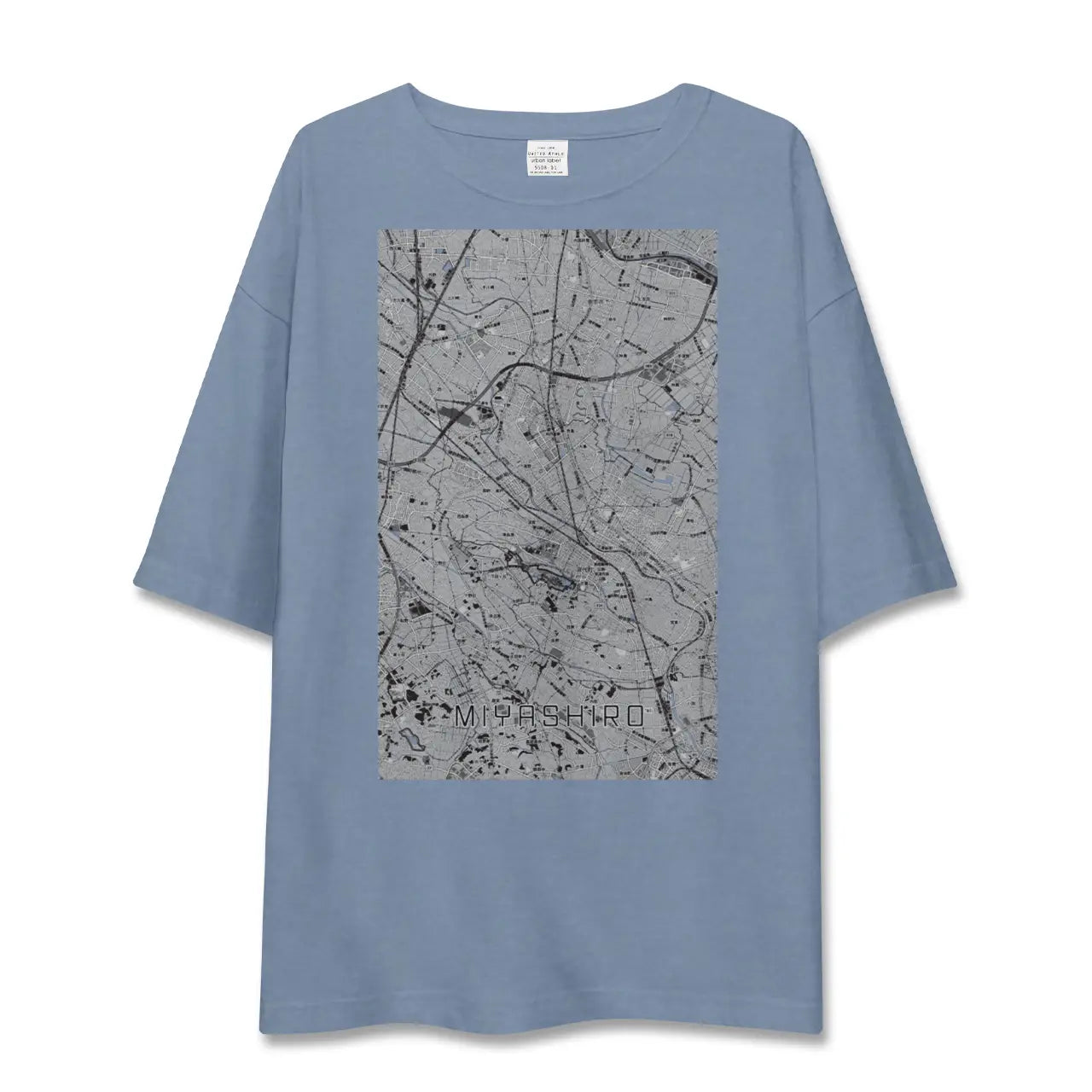 【宮代（埼玉県）】地図柄ビッグシルエットTシャツ