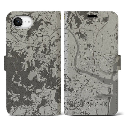 【宮崎2（宮崎県）】地図柄iPhoneケース（手帳タイプ）